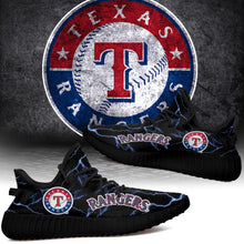 Load image into Gallery viewer, Texas Rangers NHL Like Yeezy Shoes Lightning Black Edition Gift For Fans T0811-V08-4