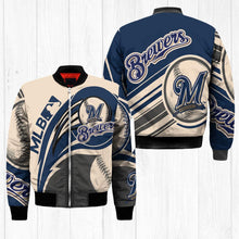 Load image into Gallery viewer, Milwaukee Brewers MLB Balls Bomber Jacket Apparel Gift For Fans L0711-16