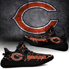 Load image into Gallery viewer, Chicago Bears NFL Like Yeezy Shoes Lightning Black Edition Gift For Fans T0811-V08-27