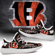 Load image into Gallery viewer, Cincinnati Bengals NFL Like Yeezy Shoes Lightning Black Edition Gift For Fans T0811-V08-26