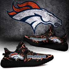 Load image into Gallery viewer, Denver Broncos NFL Like Yeezy Shoes Lightning Black Edition Gift For Fans T0811-V08-24