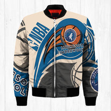 Load image into Gallery viewer, Minnesota Timberwolves NBA Balls Bomber Jacket Apparel Gift For Fans L0711-22