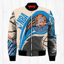 Load image into Gallery viewer, Oklahoma City Thunder NBA Balls Bomber Jacket Apparel Gift For Fans L0711-19