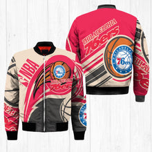 Load image into Gallery viewer, Philadelphia 76ers NBA Balls Bomber Jacket Apparel Gift For Fans L0711-17