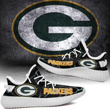 Load image into Gallery viewer, Green Bay Packers NFL Like Yeezy Shoes Lightning Black Edition Gift For Fans T0811-V08-22