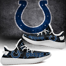 Load image into Gallery viewer, Indianapolis Colts NFL Like Yeezy Shoes Lightning Black Edition Gift For Fans T0811-V08-20