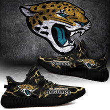 Load image into Gallery viewer, Jacksonville Jaguars NFL Like Yeezy Shoes Lightning Black Edition Gift For Fans T0811-V08-19