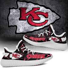 Load image into Gallery viewer, Kansas City Chiefs NFL Like Yeezy Shoes Lightning Black Edition Gift For Fans T0811-V08-18