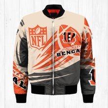 Load image into Gallery viewer, Cincinnati Bengals NFL Balls Bomber Jacket Apparel Gift For Fans L0711-30