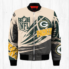 Load image into Gallery viewer, Green Bay Packers NFL Balls Bomber Jacket Apparel Gift For Fans L0711-25