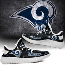 Load image into Gallery viewer, Los Angeles Rams NFL Like Yeezy Shoes Lightning Black Edition Gift For Fans T0811-V08-16