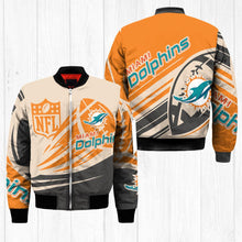 Load image into Gallery viewer, Miami Dolphins NFL Balls Bomber Jacket Apparel Gift For Fans L0711-18