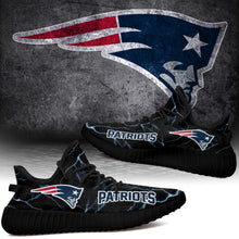 Load image into Gallery viewer, New England Patriots NFL Like Yeezy Shoes Lightning Black Edition Gift For Fans T0811-V08-13