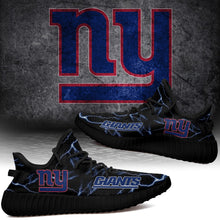 Load image into Gallery viewer, New York Giants NFL Like Yeezy Shoes Lightning Black Edition Gift For Fans T0811-V08-11