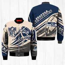 Load image into Gallery viewer, Seattle Seahawks NFL Balls Bomber Jacket Apparel Gift For Fans L0711-08