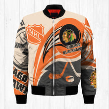 Load image into Gallery viewer, Chicago Blackhawks NHL Balls Bomber Jacket Apparel Gift For Fans L0711-03