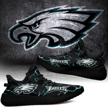 Load image into Gallery viewer, Philadelphia Eagles NFL Like Yeezy Shoes Lightning Black Edition Gift For Fans T0811-V08-7