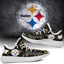Load image into Gallery viewer, Pittsburgh Steelers NFL Like Yeezy Shoes Lightning Black Edition Gift For Fans T0811-V08-6