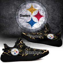 Load image into Gallery viewer, Pittsburgh Steelers NFL Like Yeezy Shoes Lightning Black Edition Gift For Fans T0811-V08-6