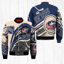 Load image into Gallery viewer, Columbus Blue Jackets NHL Balls Bomber Jacket Apparel Gift For Fans L0711-01
