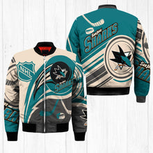 Load image into Gallery viewer, San Jose Sharks NHL Balls Bomber Jacket Apparel Gift For Fans L0711-17