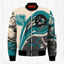 Load image into Gallery viewer, San Jose Sharks NHL Balls Bomber Jacket Apparel Gift For Fans L0711-17