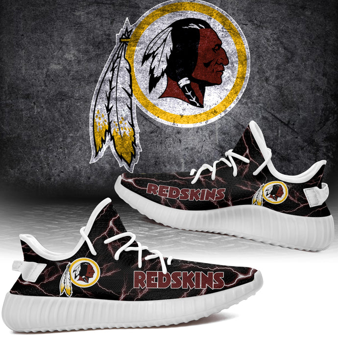 Washington Redskins NFL Like Yeezy Shoes Lightning Black Edition Gift For Fans T0811-V08-1